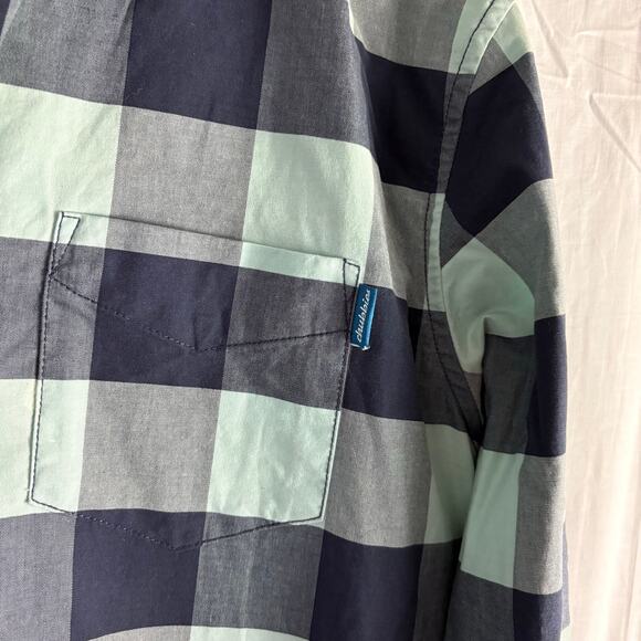 Chubbies The Nutter Men’s Plaid  Popover Shirt Blue Long Sleeve Large - Picture 7 of 7